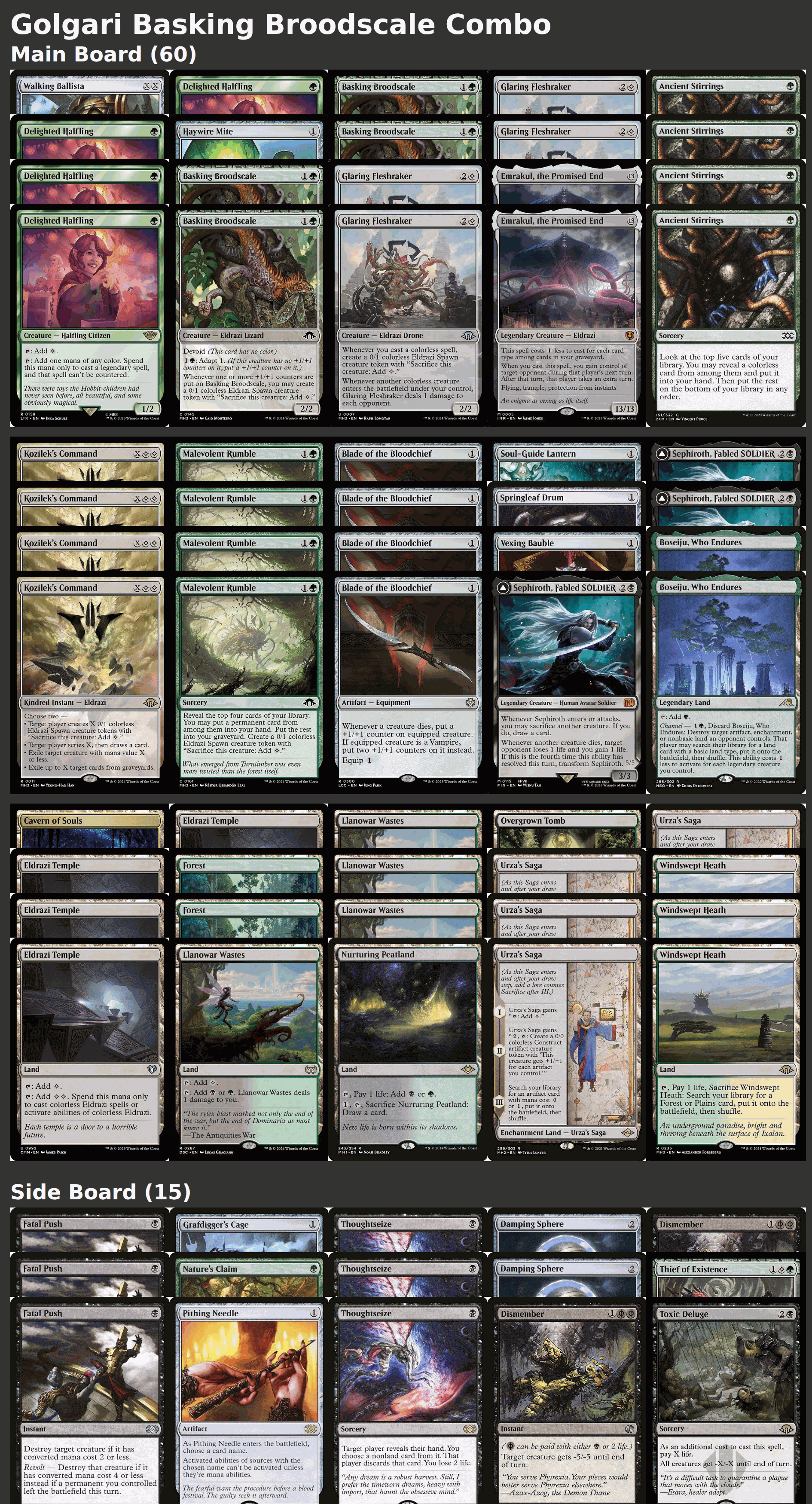 Golgari Basking Broodscale Combo
