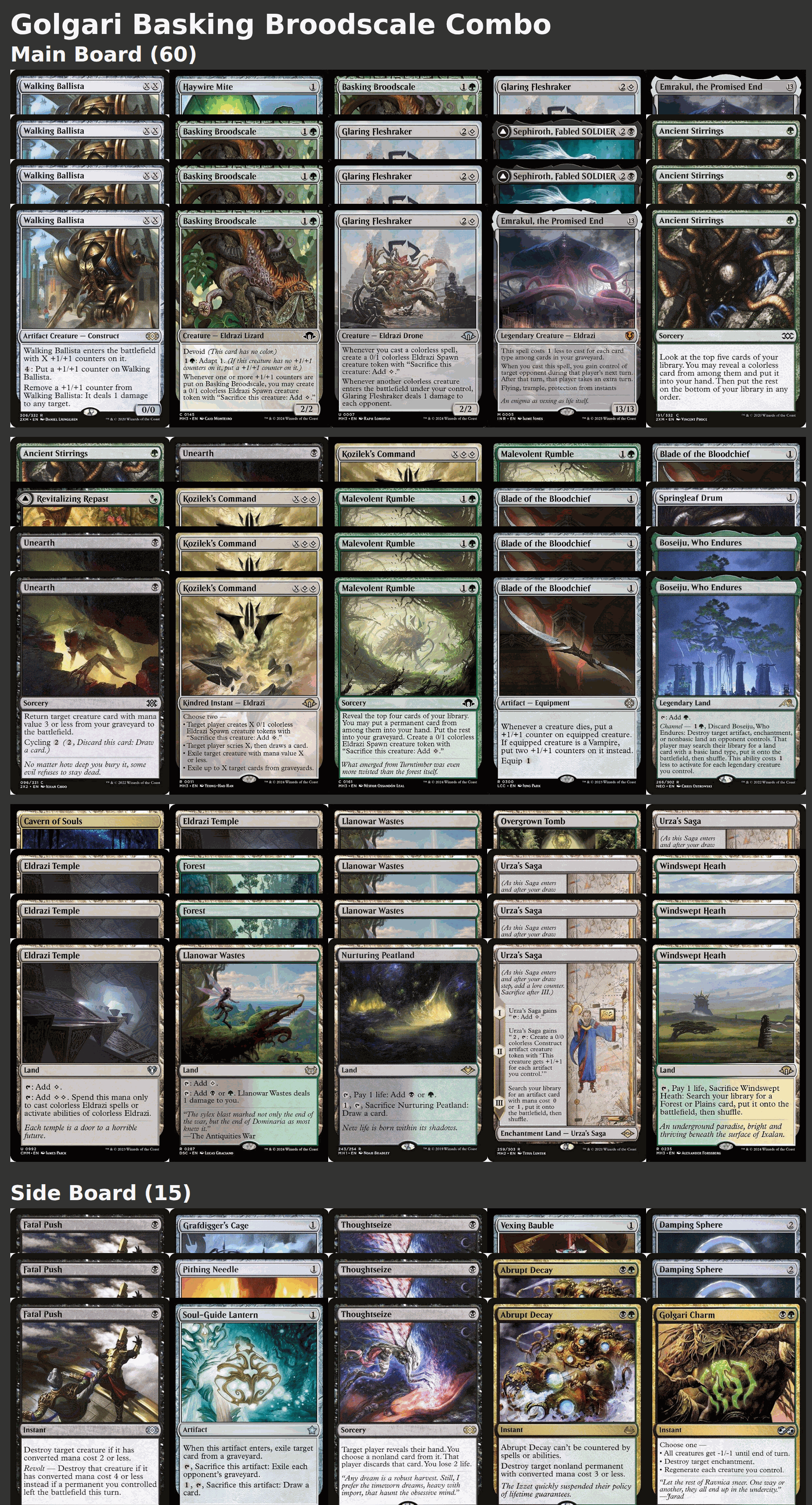 Golgari Basking Broodscale Combo
