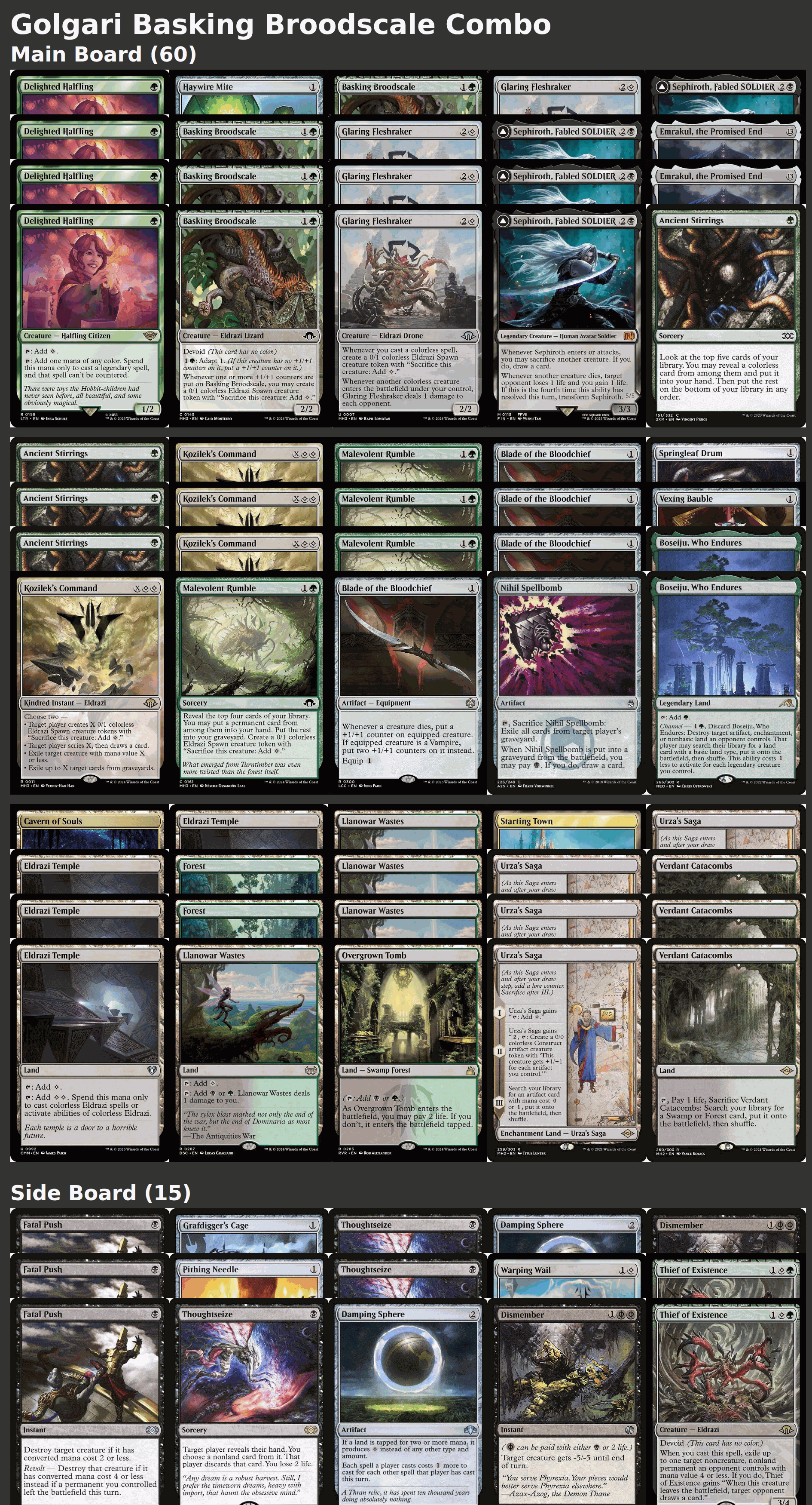 Golgari Basking Broodscale Combo