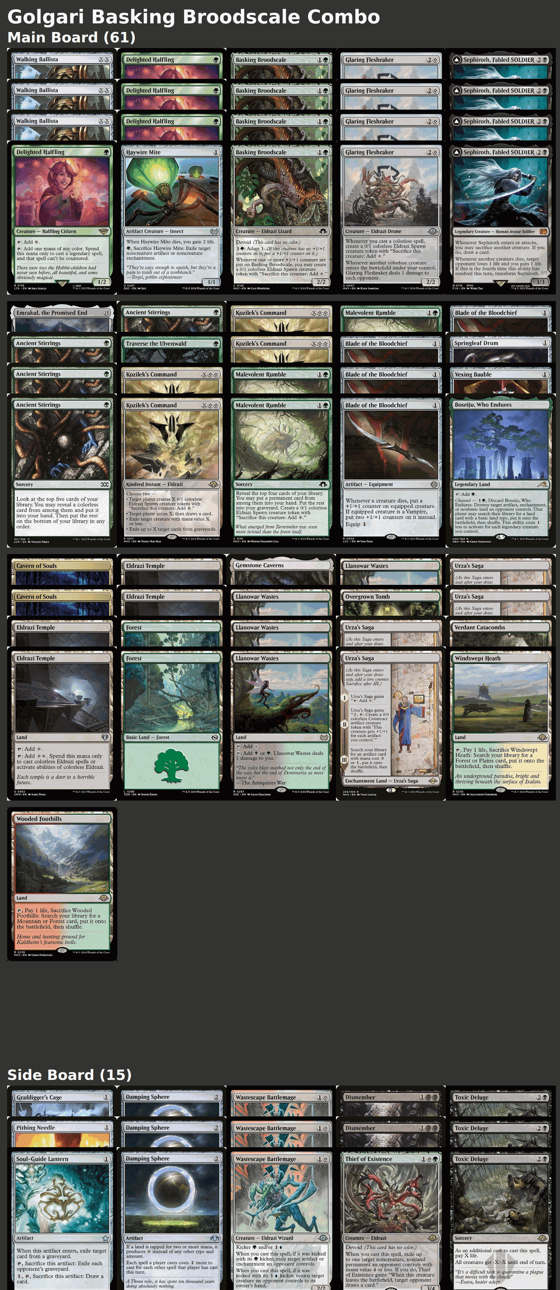 Golgari Basking Broodscale Combo
