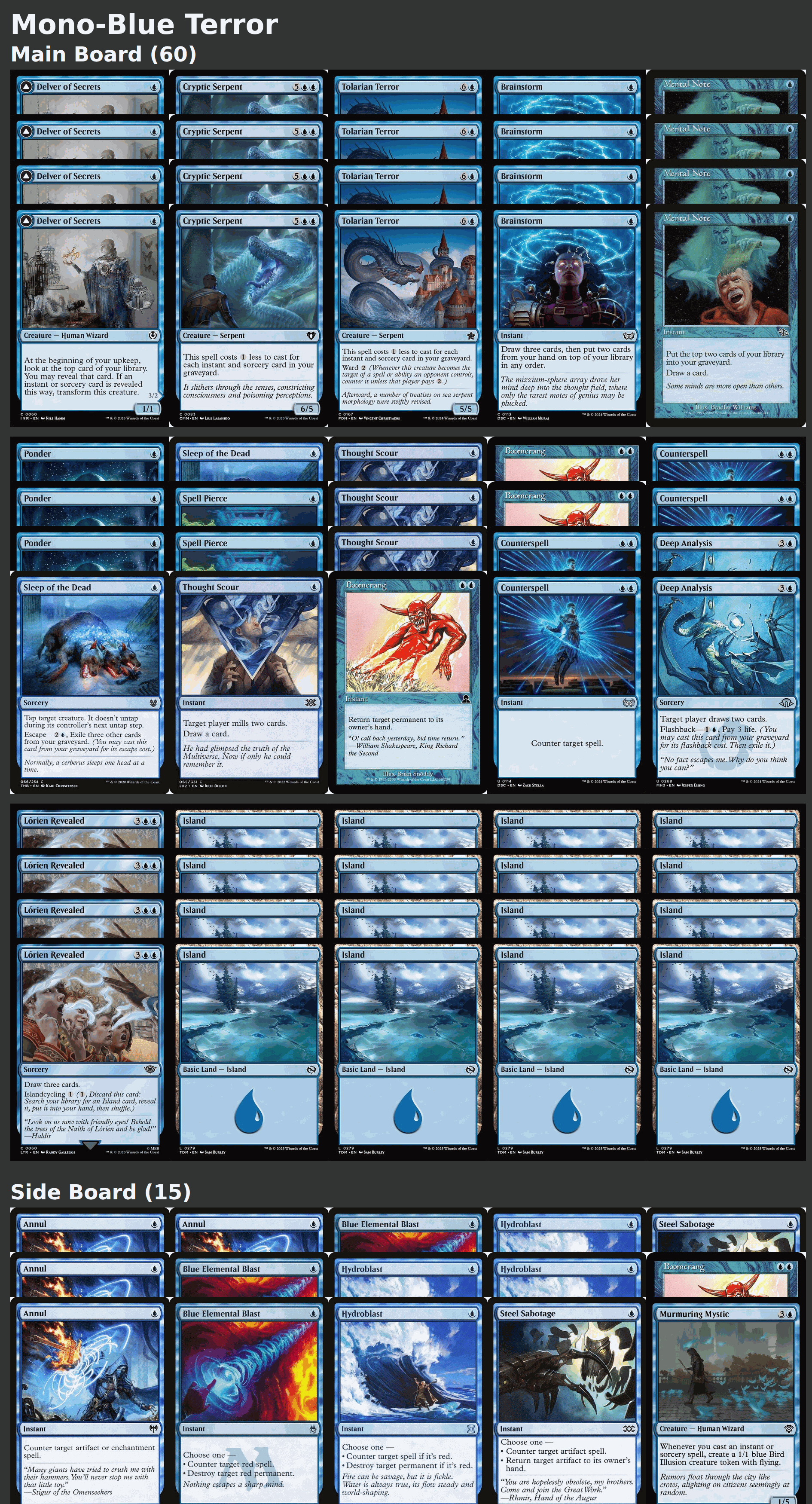 Mono-Blue Terror