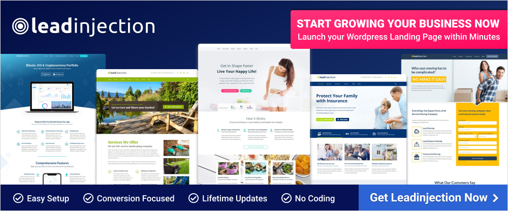 Leadinjection – WordPress Landing Page Theme