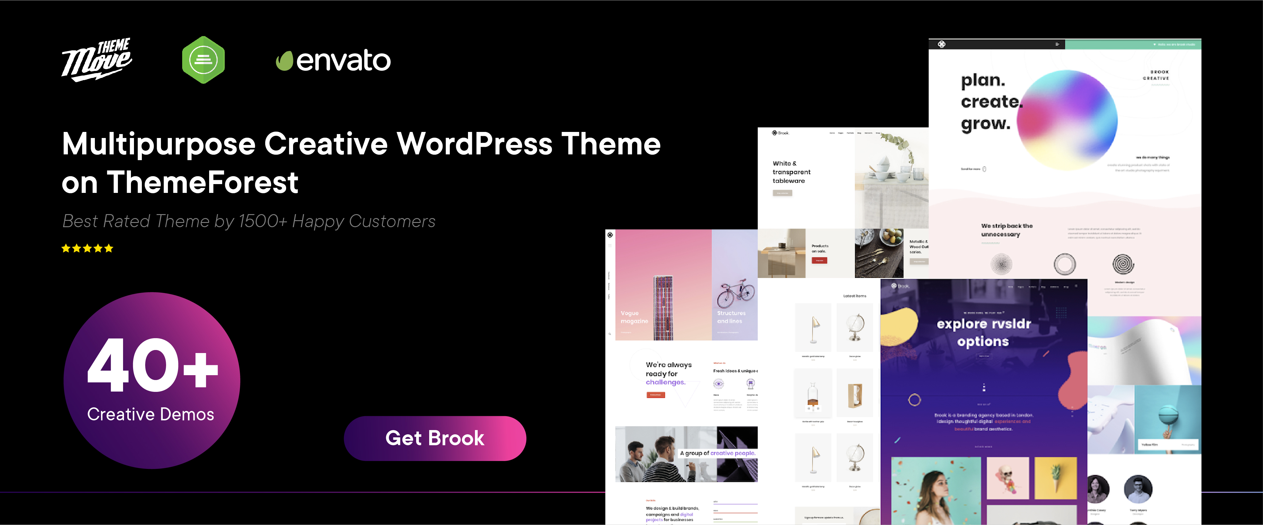 Brook – Multipurpose Creative WordPress Theme