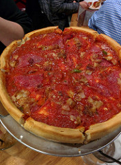deep dish pizza photo