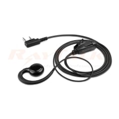 Raytalk EM-3327-K1 C-Shape Earpiece-Lapel with Kenwood K1 Connector