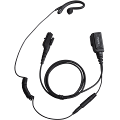 Hytera EHN16 C-Style Detachable Earpiece with In-line PTT and Microphone