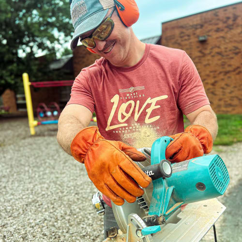 Volunteers serving during Love Week