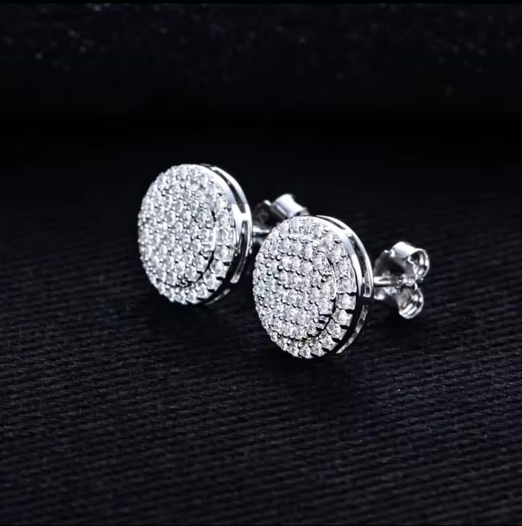 Diamond VVS Moissanite Earrings 💎 — Diamonds 💎 — Rose Fashion
