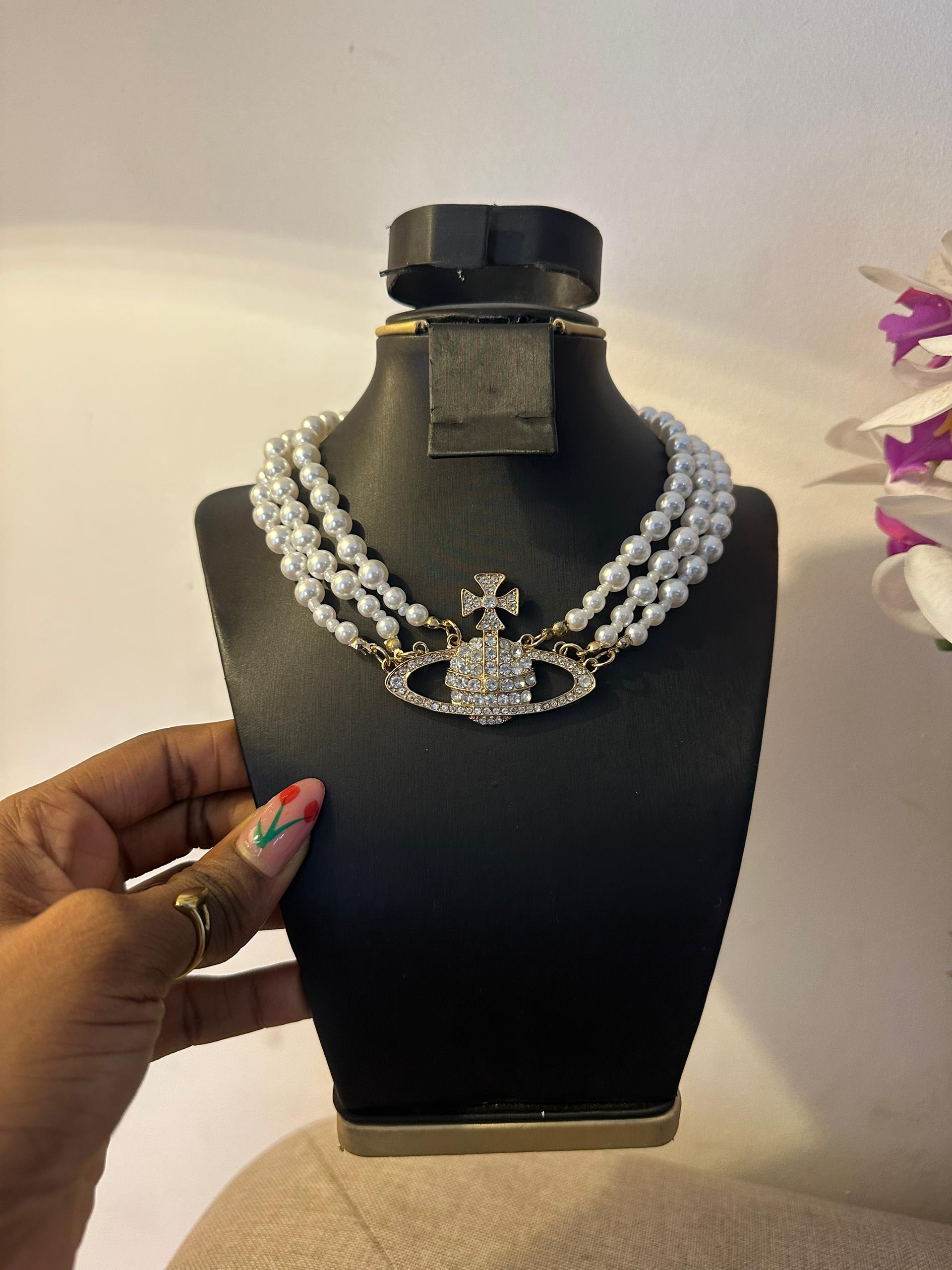 Statement layered pearl necklace ✨ — Neckpieces — Rose Fashion (photo 3)