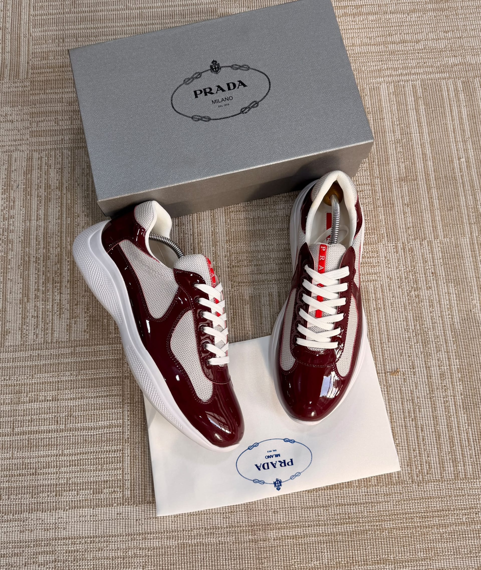 PRADA AMERICA’ S CUP “wine color “ — Shoes — Rose Fashion