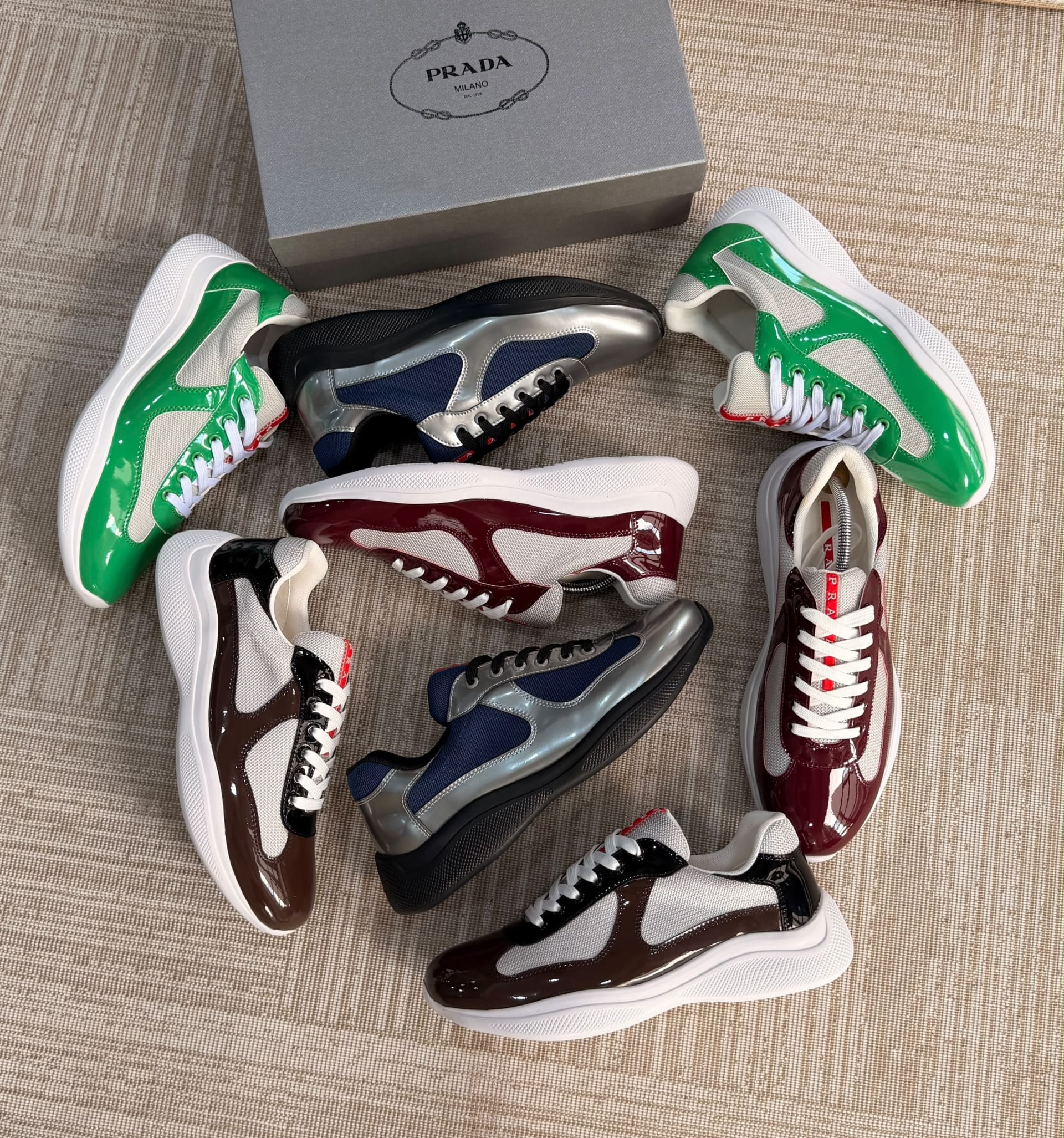 PRADA AMERICA’ S CUP “wine color “ — Shoes — Rose Fashion