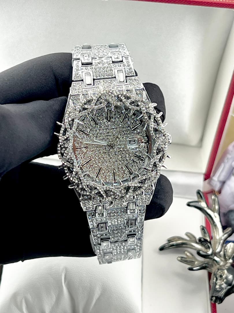 Original Luxury CZ full Ife wristwatch — Watches — Rose Fashion