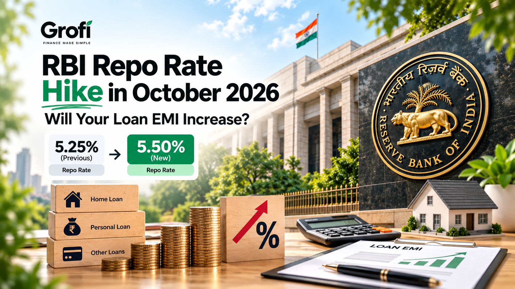 RBI Repo Rate Hike 2026: Impact on Loan EMIs