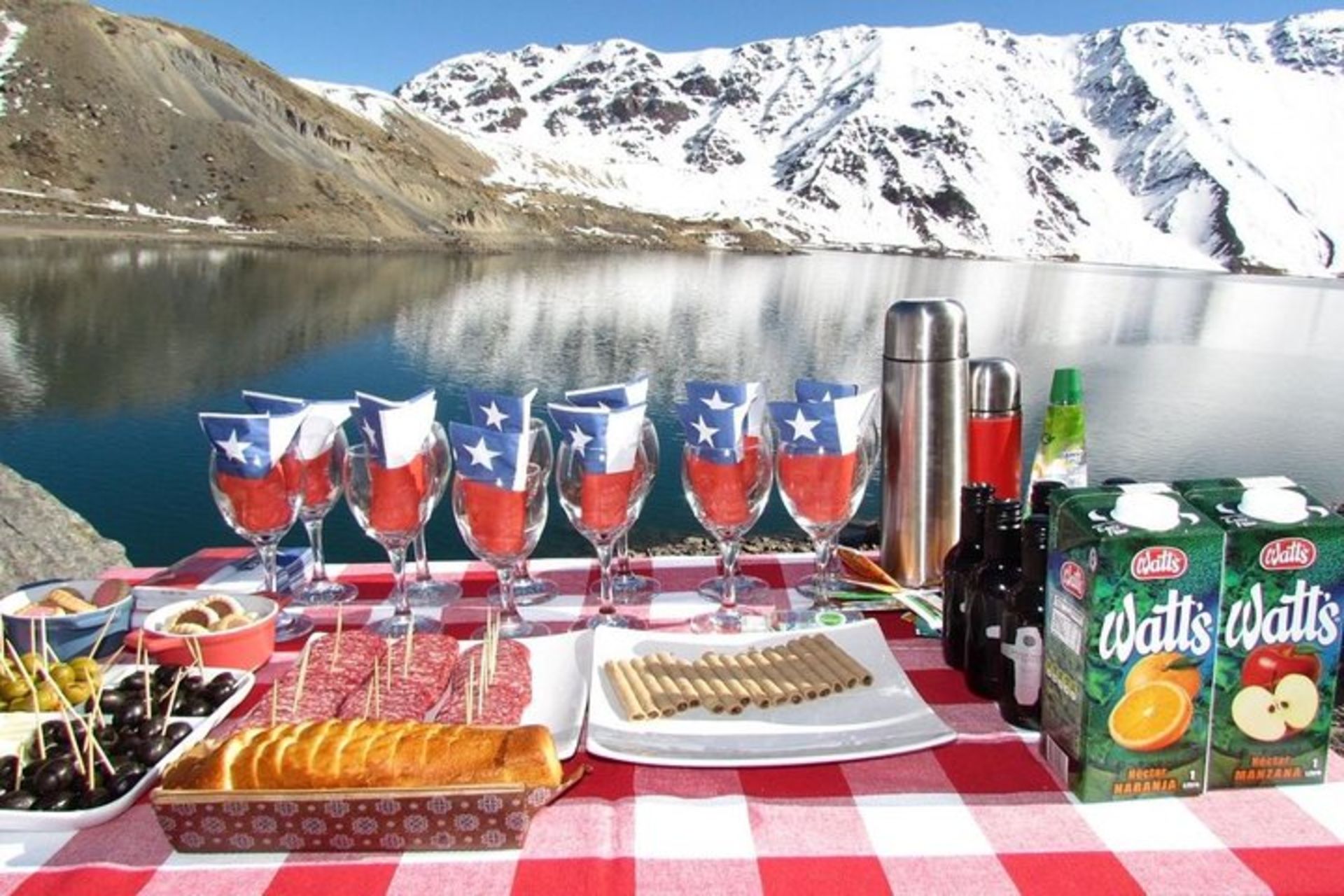 Cajon del Maipo region + Yeso Waterfall + picnicFull Tour