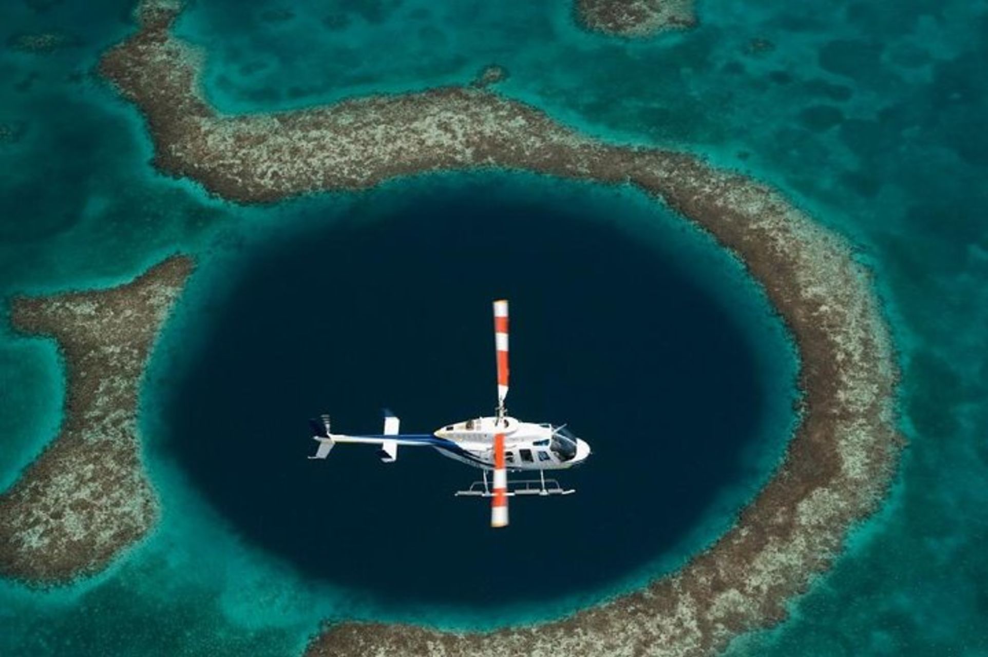 belize helicopter tours blue hole