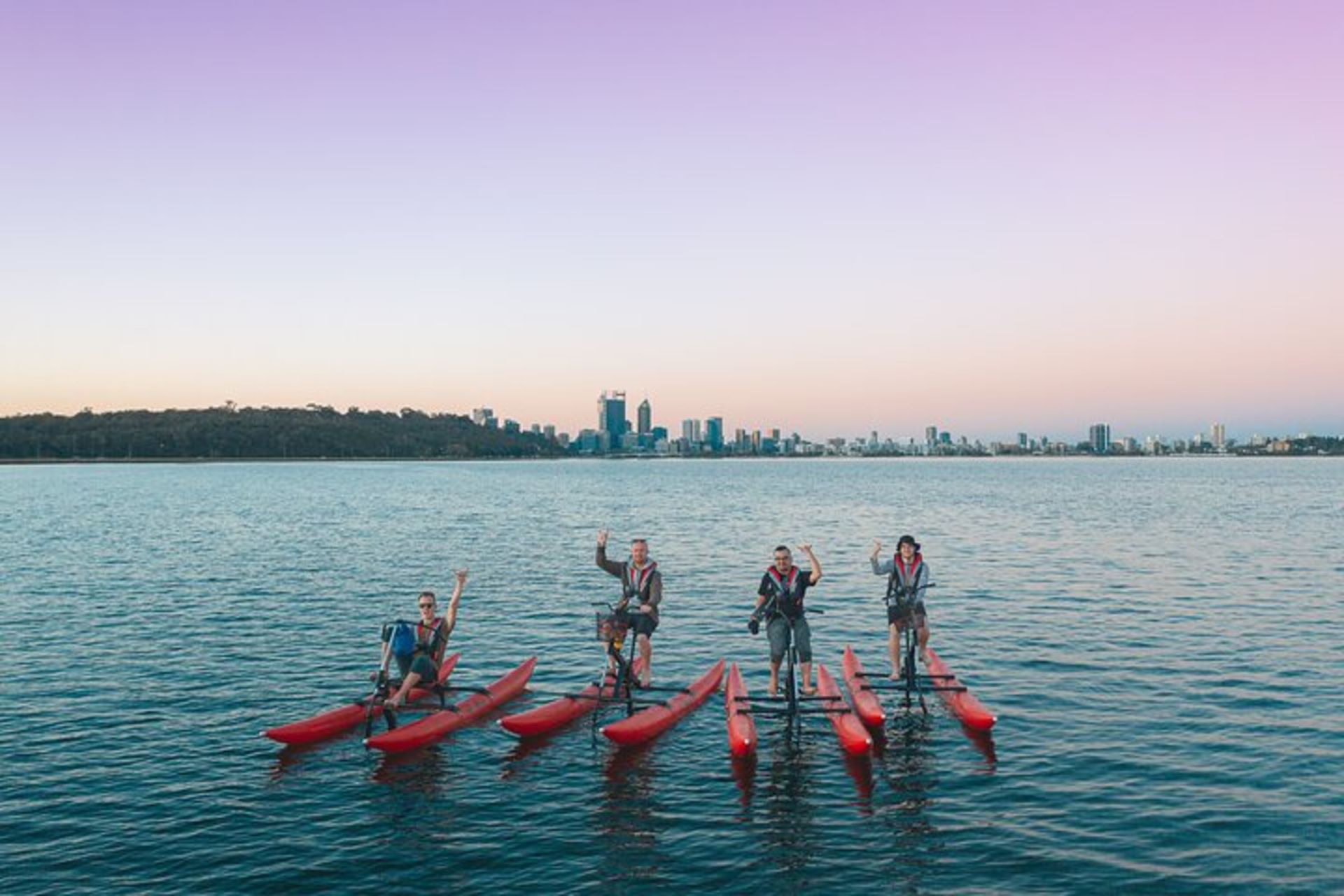 Waterbike Adventure on The Swan River. Matilda Bay to The Blue Boat
