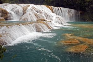 Palenque Archaelogical Site and Waterfalls 