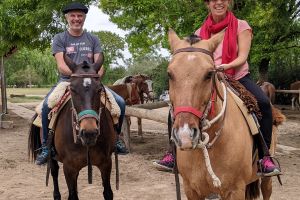 Horseback riding with the Gauchos. 
