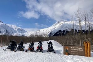 Snowmobile and Snowshoe Dual Adventure