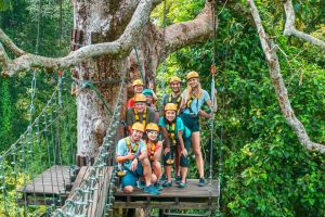 Siem Reap: Angkor Zipline - Dinner - Phare Circus