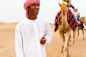 Dubai Sunset Camel Ride with Desert Safari