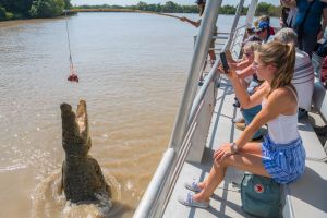 Crocodile Jumping Boat Cruise with Transfer from Darwin