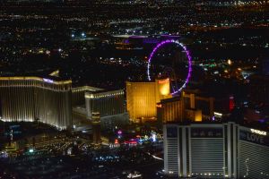 Las Vegas Night Flight Helicopter Wedding Ceremony
