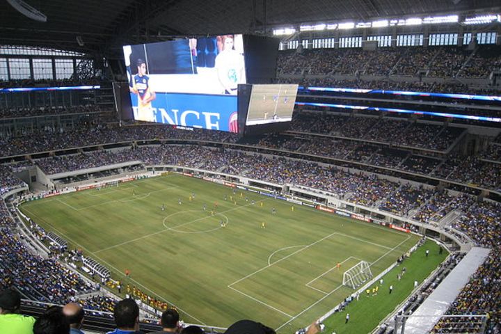 Football World Cup game at Dallas Stadium image