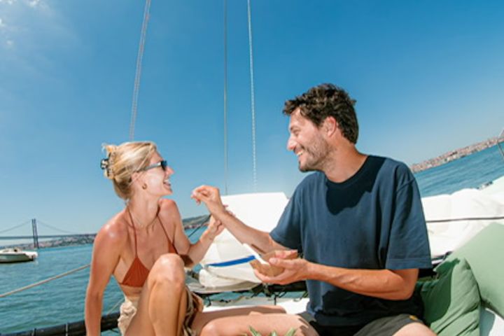 Eco Catamaran Sailing on the Tejo River – Lisbon image