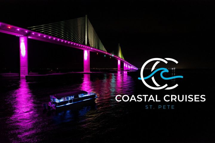 Sunset Cruise And Skyway Bridge Light Show In St. Petersburg image