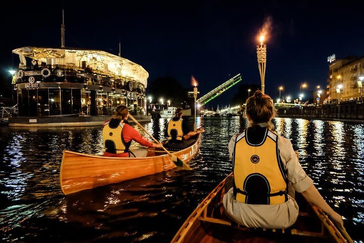 Night Canoe City Tour in Klaipeda image