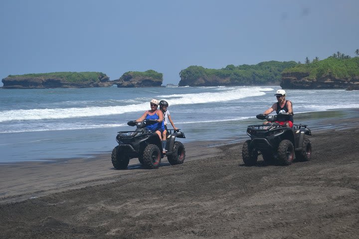 Bali Quad Biking In Black sand Beach image