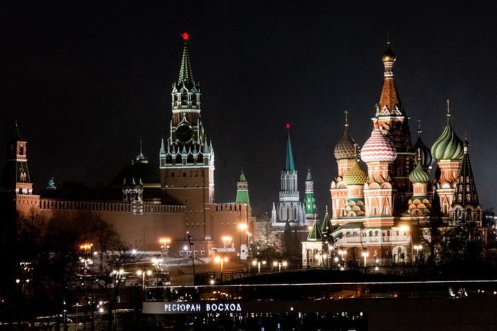 Moscow by night, onboard a Soviet van image