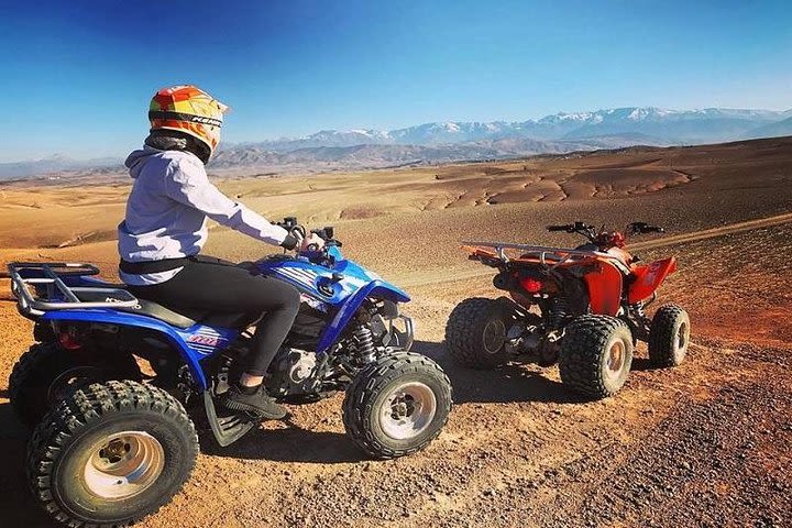 Marrakech quad biking tour palm grove desert of marrakech image