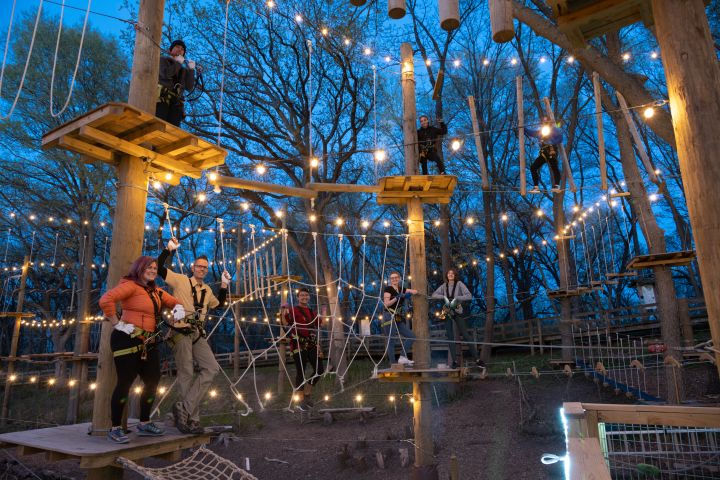 Glow in the Park at TreeRush Adventures near Omaha image