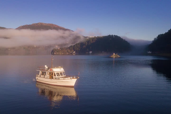 Sognefjord Private Yacht Cruise from Flam by classic Grand Banks  image