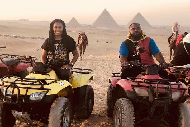 Giza pyramids ,sphinx ,ATV bike ,camel ride ,shopping tour & dinner show image