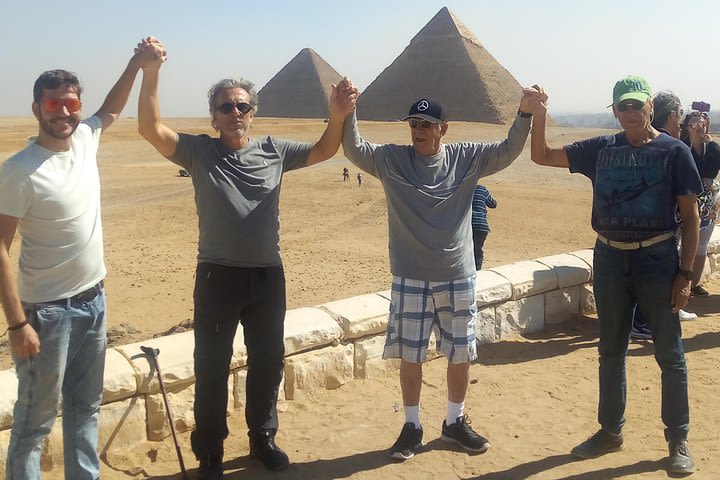 day private tour, transportation to pyramids, sphinx, panorama image