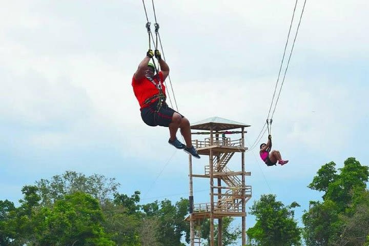 Zip Line, River Tubing & Blue Hole From Ocho Rios, Montego Bay & Negril image