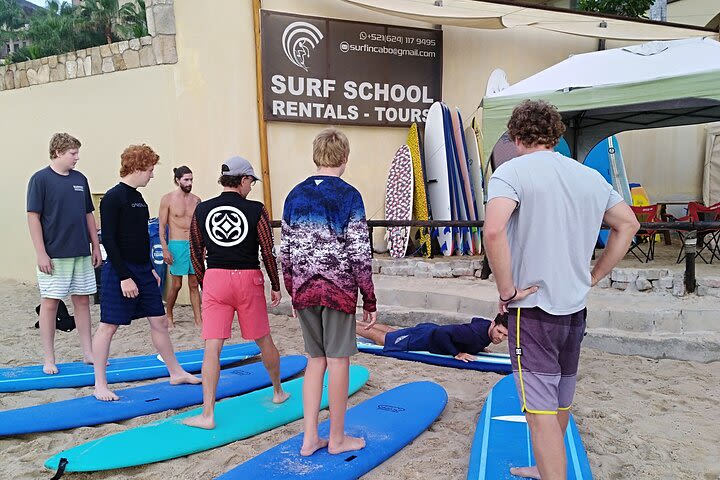 BEGINNERS SURF LESSON in Los Cabos image