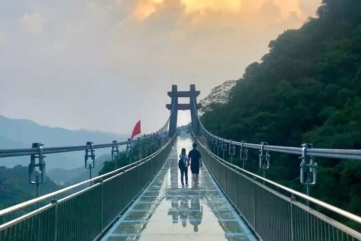 Private day tour to explore Gulong Canyon skywalk glass bridge from Guangzhou image