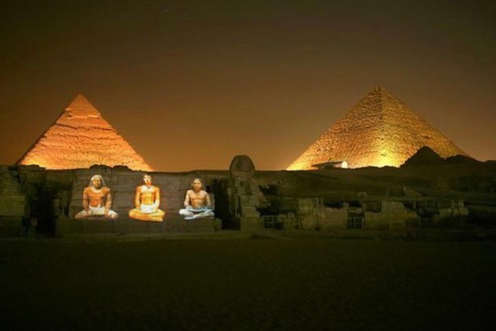 Pyramids great Sound and Light Show with private Transport  image