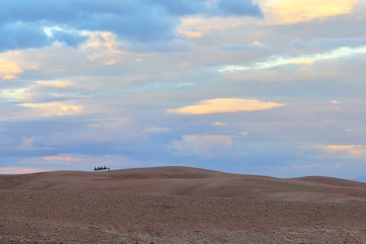 Dinner And Camel Ride In Agafay Desert With The Sunset View image
