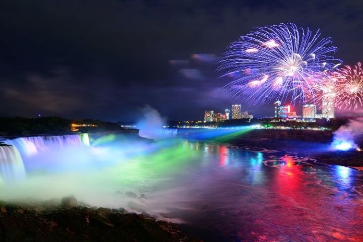 Night on Niagara with Power Station Light Show  image