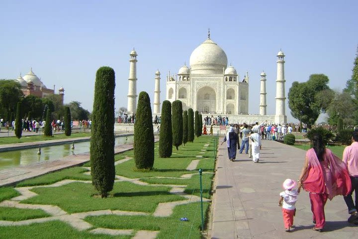 Agra Full-day Local Tour with Taj Mahal, Agra Fort and Mehtab Bagh image