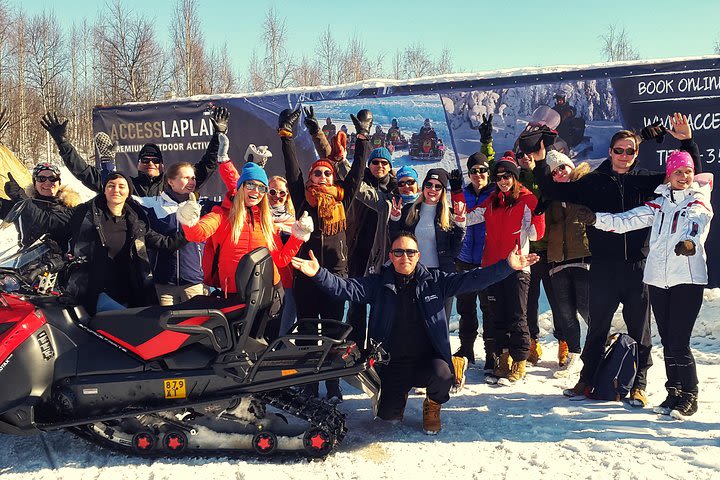 Nature Combo: Snowmobile Safari with Ice Fishing and Picnic image