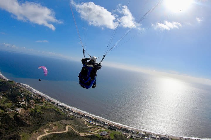 Tandem Paragliding flight with instructor in Malibu image