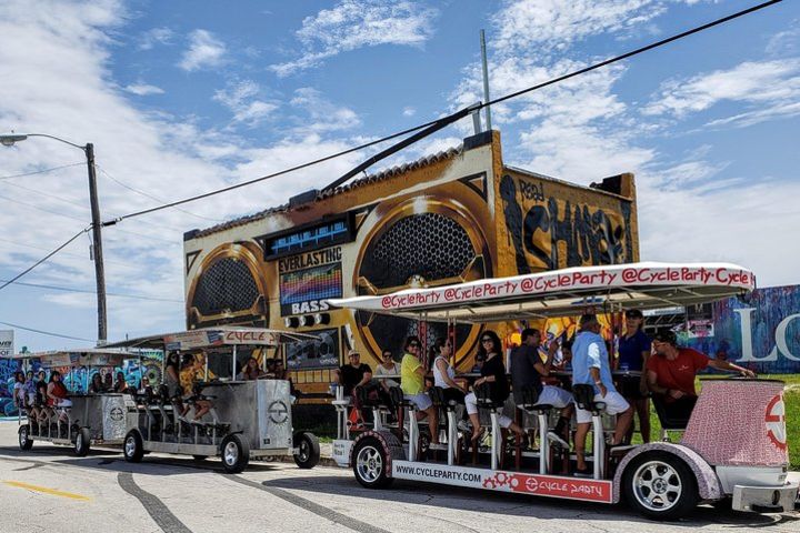 Cycle Party Miami Tours Wynwood, Happy Hour Crawl image