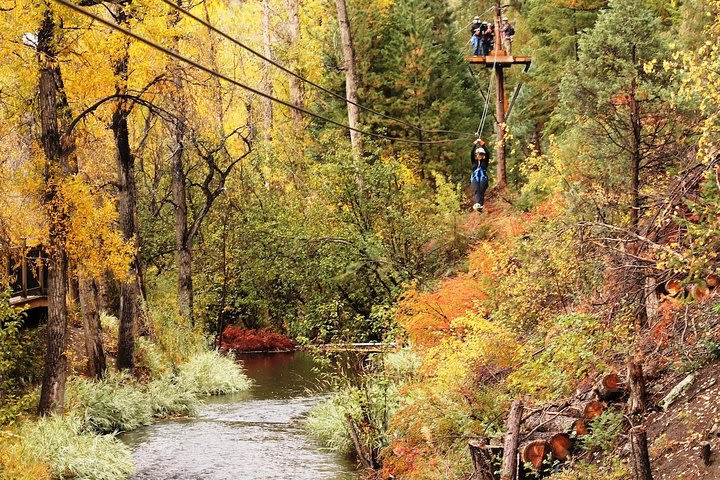 Upper Clear Creek Whitewater Rafting and Cliffside Zipline  image