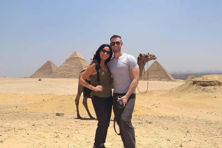 Private tour: Giza Pyramids,Sphinx,Egyptian Museum &Bazaar with Camel Ride&Lunch image